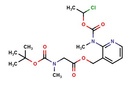 (2-(((1-chloroethoxy)carbonyl)(methyl)amino)pyridin-3-yl)methyl N-(tert-butoxycarbonyl)-N-methylglycinate