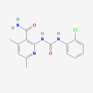 2-{[(2-chloroanilino)carbonyl]amino}-4,6-dimethylnicotinamide