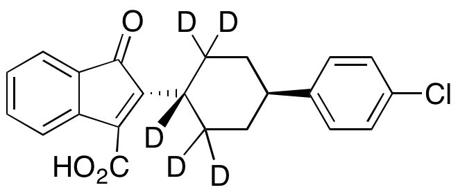 2-((1r,4r)-4-(4-Chlorophenyl)cyclohexyl-d5)-1-oxo-1H-indene-3-carboxylic Acid