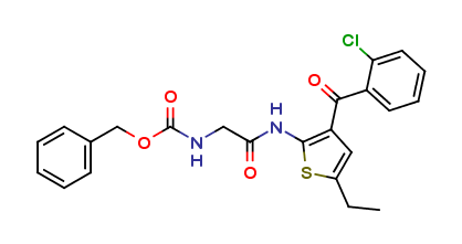 [2-[[3-(2-Chlorobenzoyl)-5-ethyl-2-thienyl]amino]-2-oxoethyl]carbamic Acid Benzyl Ester