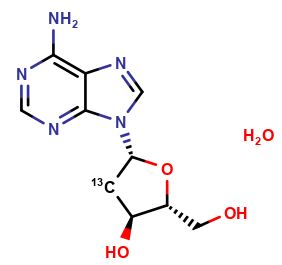 [2'-13C]2'-deoxyadenosine monohydrate