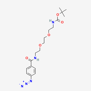 (2-{2-[2-(4-Azidobenzoylamino)-ethoxy]-ethoxy}-ethyl)-carbamic acid tert-butyl ester