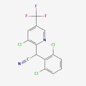 2-[3-Chloro-5-(trifluoromethyl)-2-pyridinyl]-2-(2,6-dichlorophenyl)acetonitrile