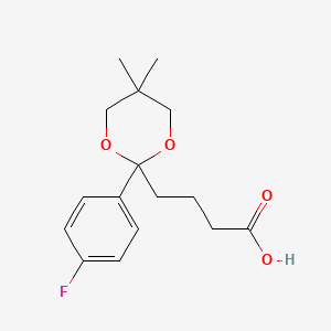 2-(4-Fluorophenyl)-5,5-dimethyl-1,3-dioxane-2-butanoic Acid