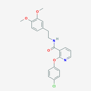 2-(4-chlorophenoxy)-N-(3,4-dimethoxyphenethyl)nicotinamide