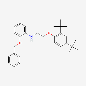 2-(Benzyloxy)-N-{2-[2,4-di(tert-butyl)phenoxy]-ethyl}aniline