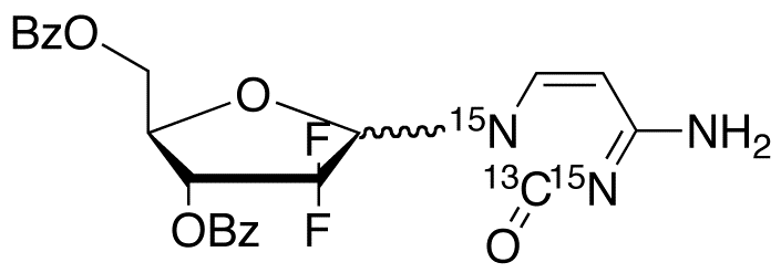 2’-Deoxy-3’,5’-di-O-benzoyl-2’,2’-difluorocytidine-13C,15N2