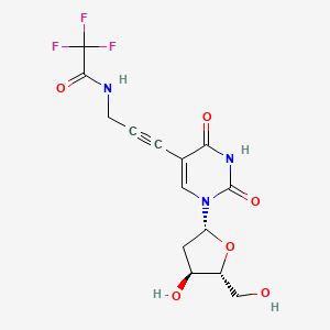 2’-Deoxy-5-[3-[(2,2,2-trifluoroacetyl)amino]-1-propyn-1-yl]uridine