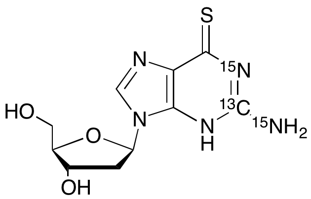 2'-Deoxy-6-thio Guanosine-13C, 15N2