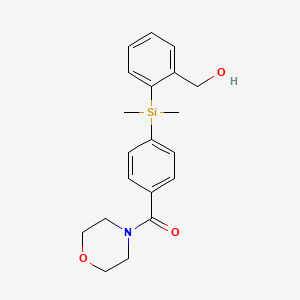 (2-{dimethyl[4-(morpholine-4-carbonyl)phenyl]silyl}phenyl)methanol