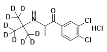 2-(tert-Butylamino)-3’,4’-dichloropropiophenone-d9 Hydrochloride