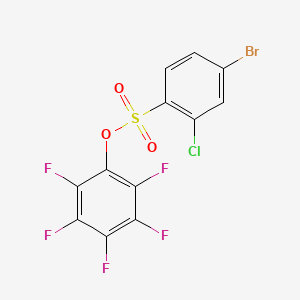 2,3,4,5,6-Pentafluorophenyl 4-bromo-2-chlorobenzenesulfonate