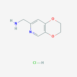 (2,3-Dihydro-[1,4]dioxino[2,3-c]pyridin-7-yl)methanamine hydrochloride