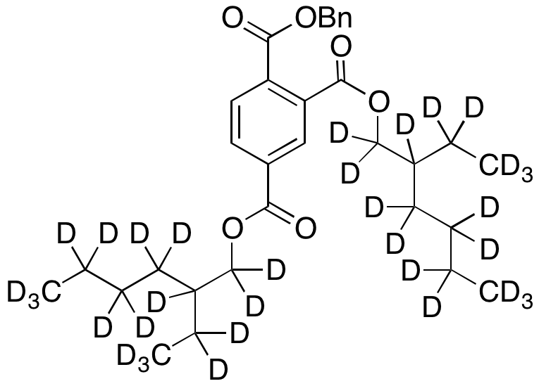 2,4-Bis(2-ethylhexyl) Benzene-1,2,4-tricarboxylic Acid 1-Benzyl Ester-d34
