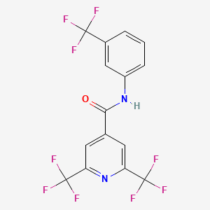 2,6-bis(trifluoromethyl)-N-[3-(trifluoromethyl)phenyl]isonicotinamide