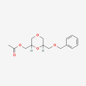 2-Acetate-6-[(phenylmethoxy)methyl]-1,4-dioxane-2-methanol
