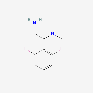 [2-Amino-1-(2,6-difluorophenyl)ethyl]dimethylamine