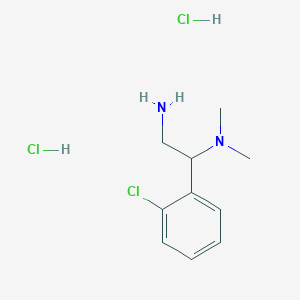 [2-Amino-1-(2-chlorophenyl)ethyl]dimethylamine .2hcl