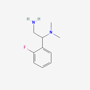 [2-Amino-1-(2-fluorophenyl)ethyl]dimethylamine