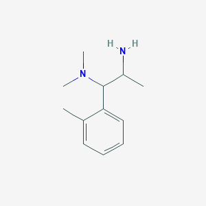 [2-Amino-1-(2-methylphenyl)propyl]dimethylamine