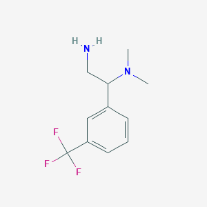 {2-Amino-1-[3-(trifluoromethyl)phenyl]ethyl}dimethylamine