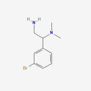 [2-Amino-1-(3-bromophenyl)ethyl]dimethylamine