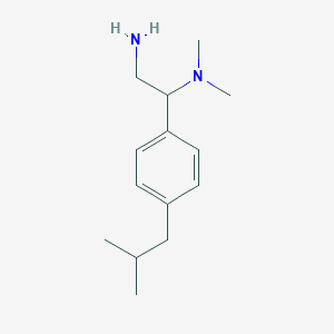 {2-Amino-1-[4-(2-methylpropyl)phenyl]ethyl}dimethylamine