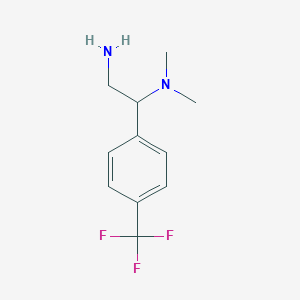 {2-Amino-1-[4-(trifluoromethyl)phenyl]ethyl}dimethylamine