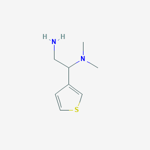 [2-Amino-1-(thiophen-3-yl)ethyl]dimethylamine