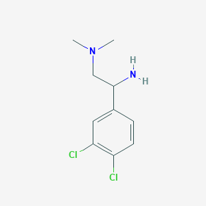 [2-Amino-2-(3,4-dichlorophenyl)ethyl]dimethylamine