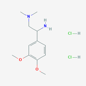 [2-Amino-2-(3,4-dimethoxyphenyl)ethyl]dimethylamine dihydrochloride