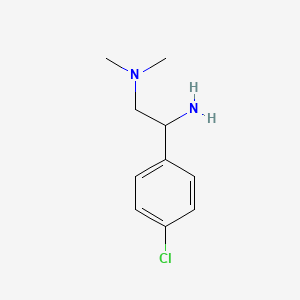 [2-Amino-2-(4-chlorophenyl)ethyl]dimethylamine