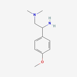 [2-Amino-2-(4-methoxyphenyl)ethyl]dimethylamine