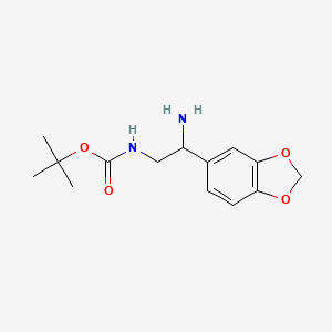 (2-Amino-2-benzo[1,3]dioxol-5-YL-ethyl)-carbamic acid tert-butyl ester