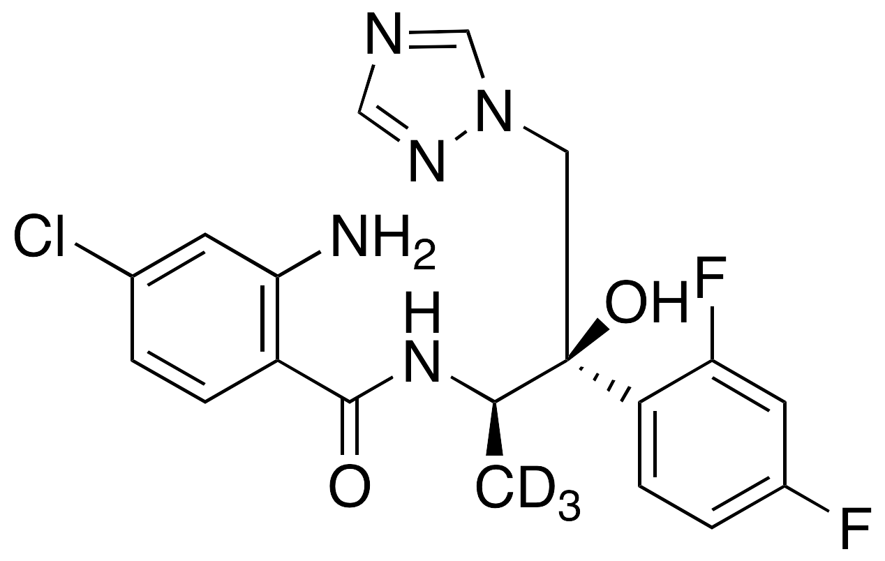 2-Amino-4-chloro-N-[(1R,2R)-2-(2,4-difluorophenyl)-2-hydroxy-1-methyl-3-(1H-1,2,4-triazol-1-yl)propyl]benzamide-d3