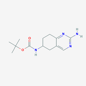 (2-Amino-5,6,7,8-tetrahydro-quinazolin-6-yl)-carbamic acid tert-butyl ester