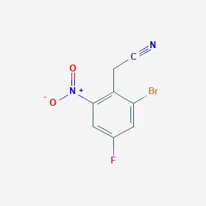 (2-Bromo-4-fluoro-6-nitrophenyl)acetonitrile