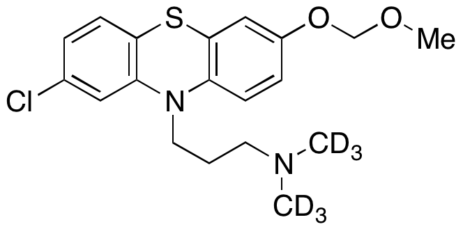 2-Chloro-7-(methoxymethoxy)-N,N-dimethyl-10H-phenothiazine-10-propanamine-d6