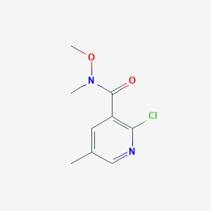 2-Chloro-N-methoxy-N,5-dimethylnicotinamide