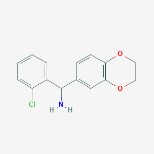 (2-Chlorophenyl)(2,3-dihydro-1,4-benzodioxin-6-yl)methanamine