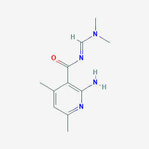 2-amino-N-[(dimethylamino)methylene]-4,6-dimethylnicotinamide