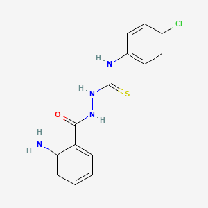(2-aminophenyl)-N-((((4-chlorophenyl)amino)thioxomethyl)amino)formamide