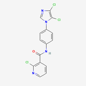 2-chloro-N-[4-(4,5-dichloro-1H-imidazol-1-yl)phenyl]nicotinamide