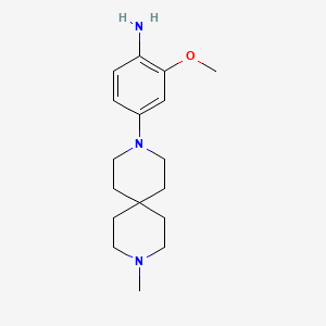 2-methoxy-4-{9-methyl-3,9-diazaspiro[5.5]undecan-3-yl}aniline