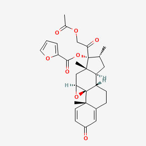 21-Acetyloxy Deschloromometasone Furoate 9,11-Epoxide