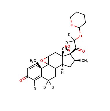 21-Tetrahydropyranyl Acetyl Ether 9-Deschloro-11-dehydroxy 9,11-Epoxy Beclomethasone-d5	