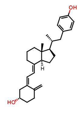 22-(4-Hydroxyphenyl)-23,24,25,26,27-pentanor Vitamin D3