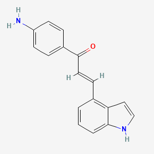 (2E)-1-(4-Aminophenyl)-3-(1H-indol-4-yl)-prop-2-en-1-one