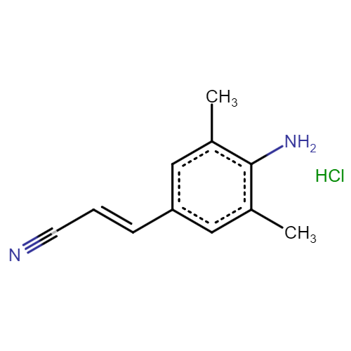 (2E)-3,4-(4-amino-3,5-dimethylphenyl)-prop-2-enenitrile hydrochloride
