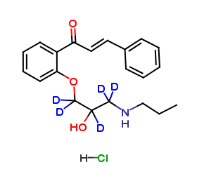 (2E)-Dehydro Propafenone-d5 (Propoxy-D5) Hydrochloride